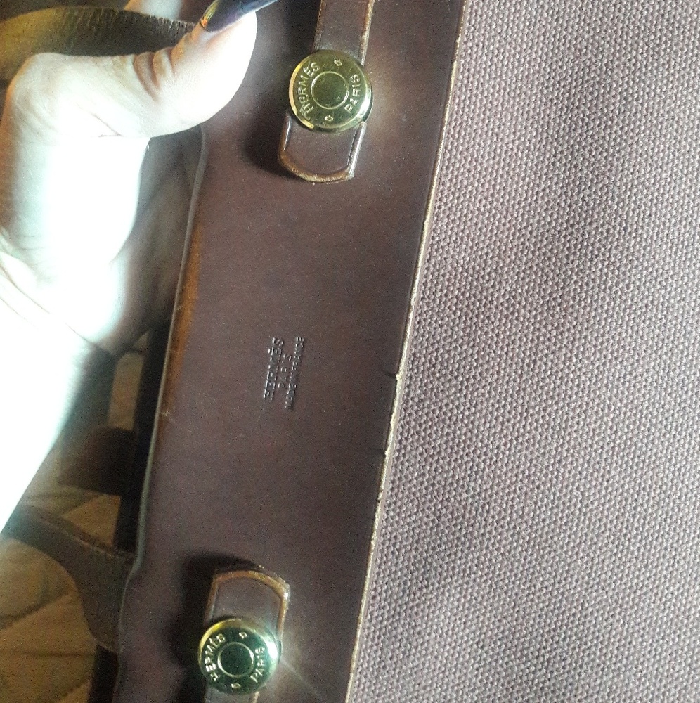Hermes herbag kabasu 2in1 Brown canvas tote - Picture 5 of 8